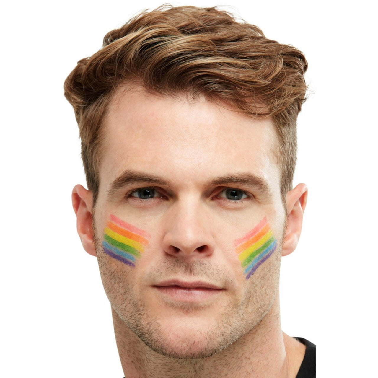 Op deze afbeelding zie je een Accessoires, van het merk Smiffy's. Feestelijke Festival Regenboog Make-Up Stick