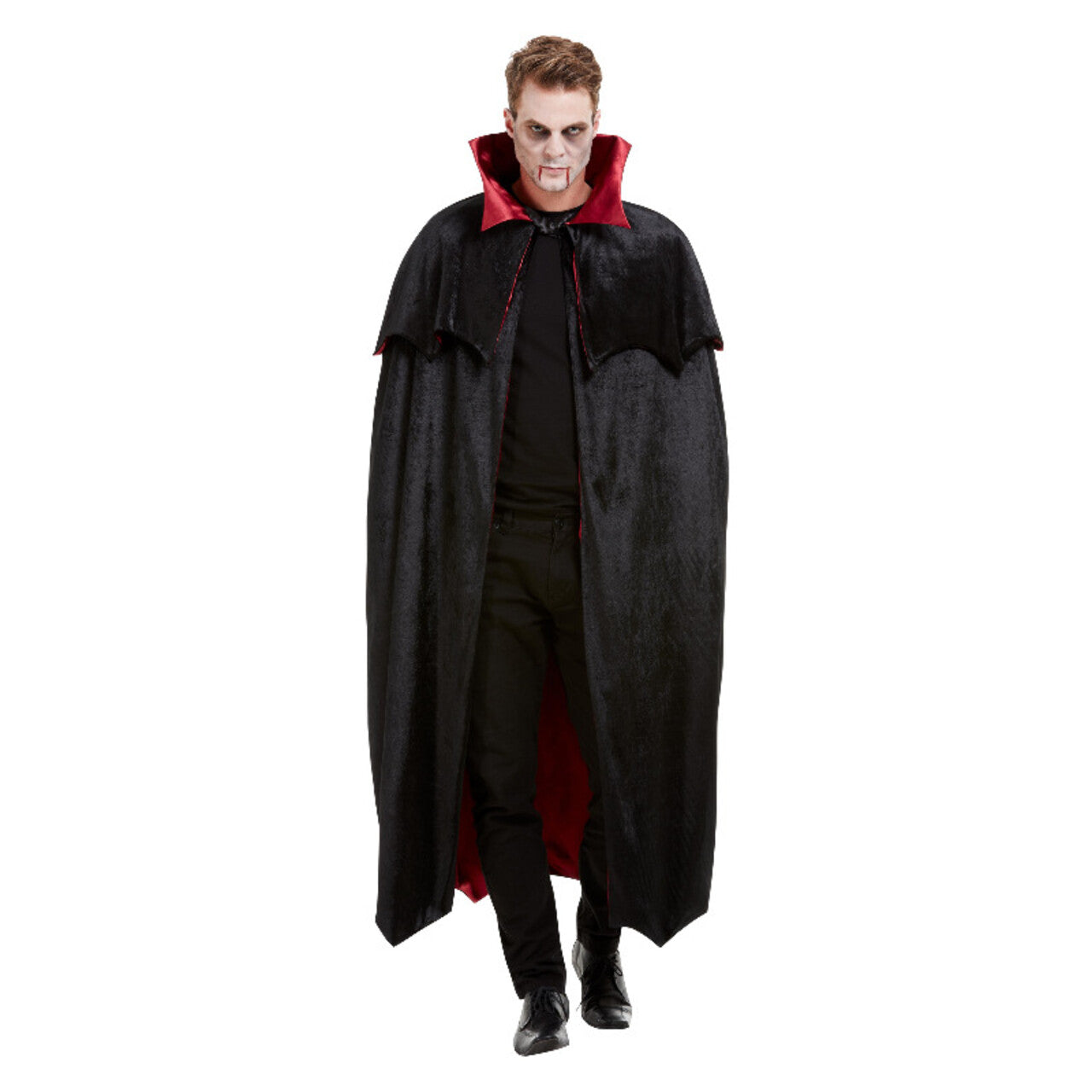 Op deze afbeelding zie je een Kostuums, van het merk Smiffy's. Luxe Cape IJdele Vampier Man