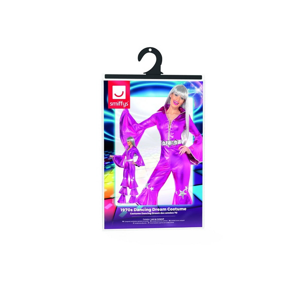 Op deze afbeelding zie je een Kostuums, van het merk Smiffy's. Dancing Queen Alijsa Jaren 70 Vrouw Kostuum