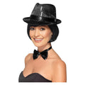 Pailletten Hoed Fedora Zwart