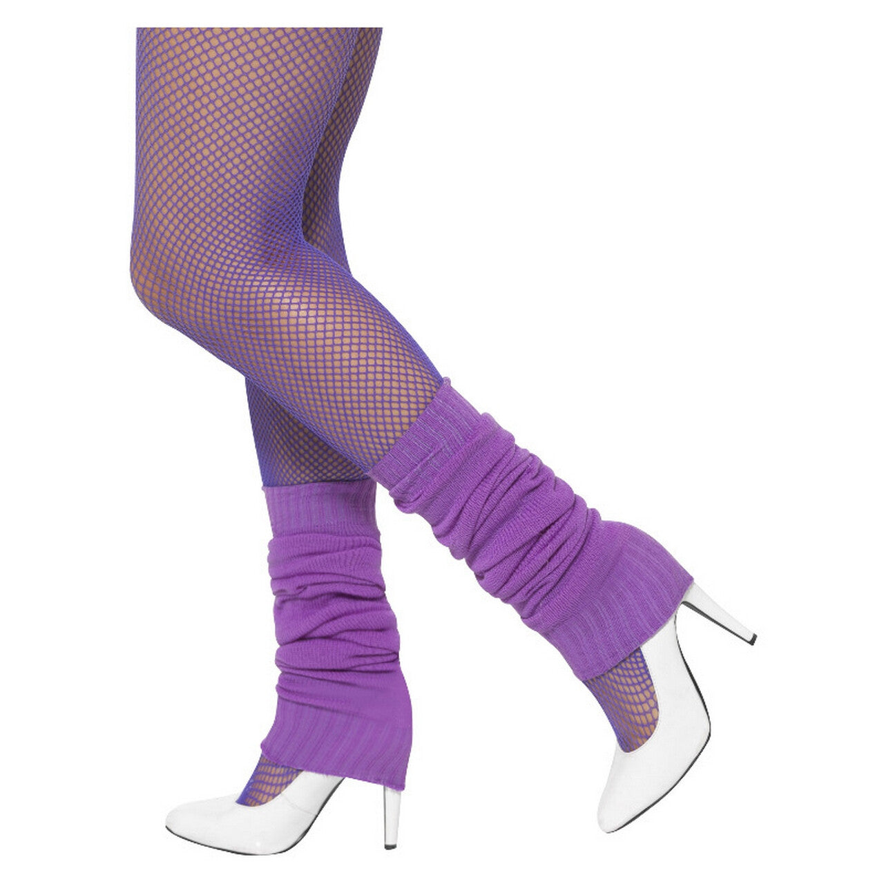 Op deze afbeelding zie je een Accessoires, van het merk Smiffy's. Paarse Beenwarmers Jaren 80 Whitney