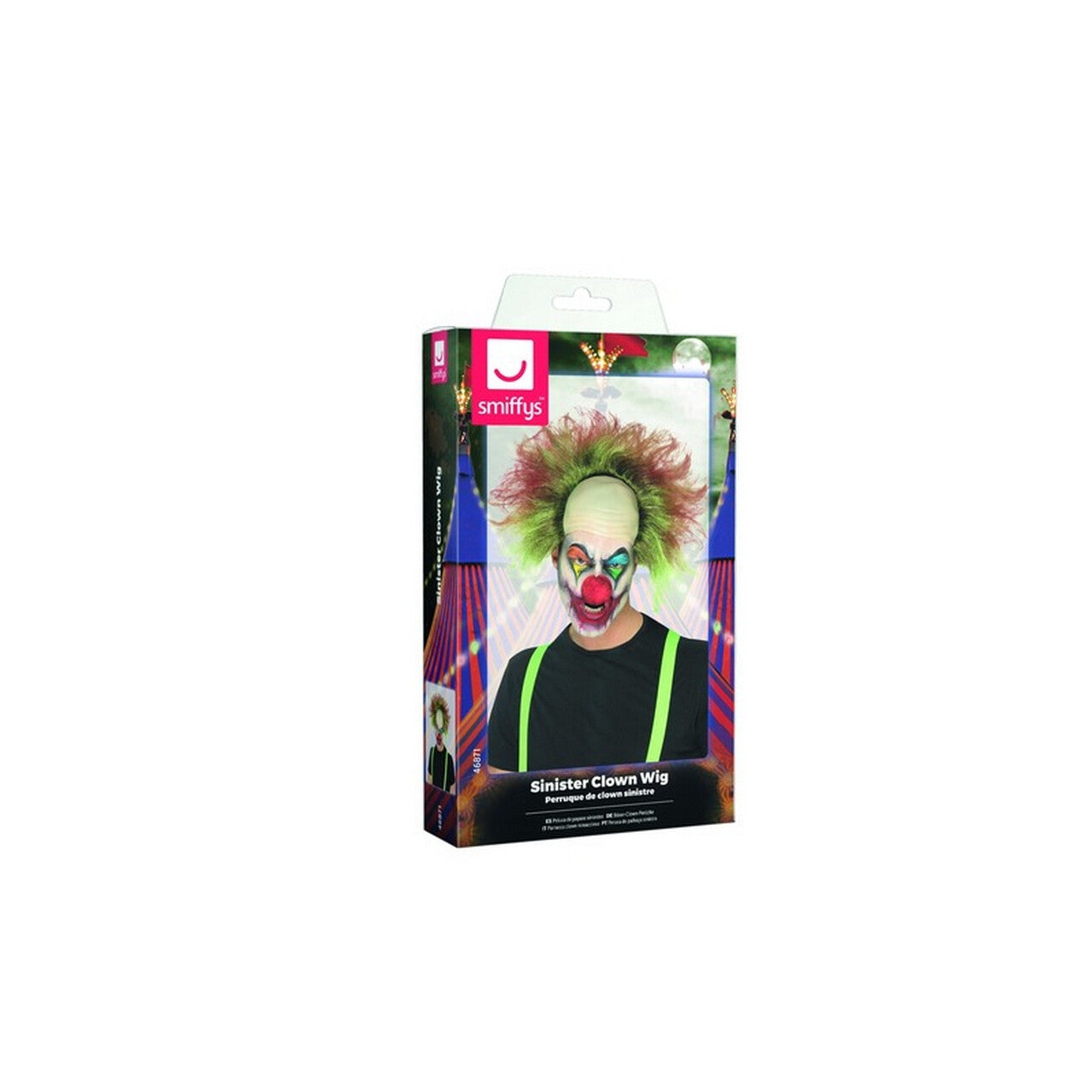 Op deze afbeelding zie je een Accessoires, van het merk Smiffy's. Gekke Professor Clown Elektrisch Haar Pruik