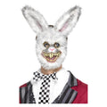 Weiße Kaninchenmaske Beißen
