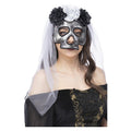 Bruid Van De Dood Masker Zwart Wit