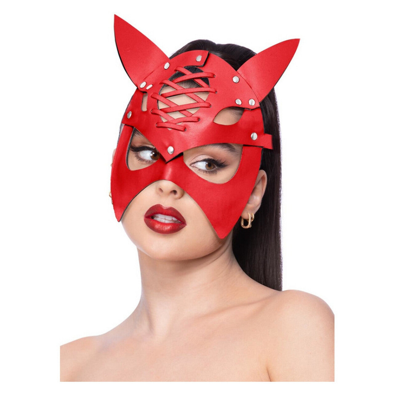 Op deze afbeelding zie je een Accessoires, van het merk Smiffy's. Kinky Masker Konijn Rood