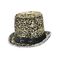 Paillets Glinster Hoed Showmaster Gold Schwarz