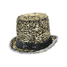 Paillets Glinster Hoed Showmaster Gold Schwarz