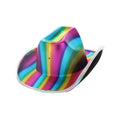 Führte Licht Auf Cowboyhut Regenbogen Reich
