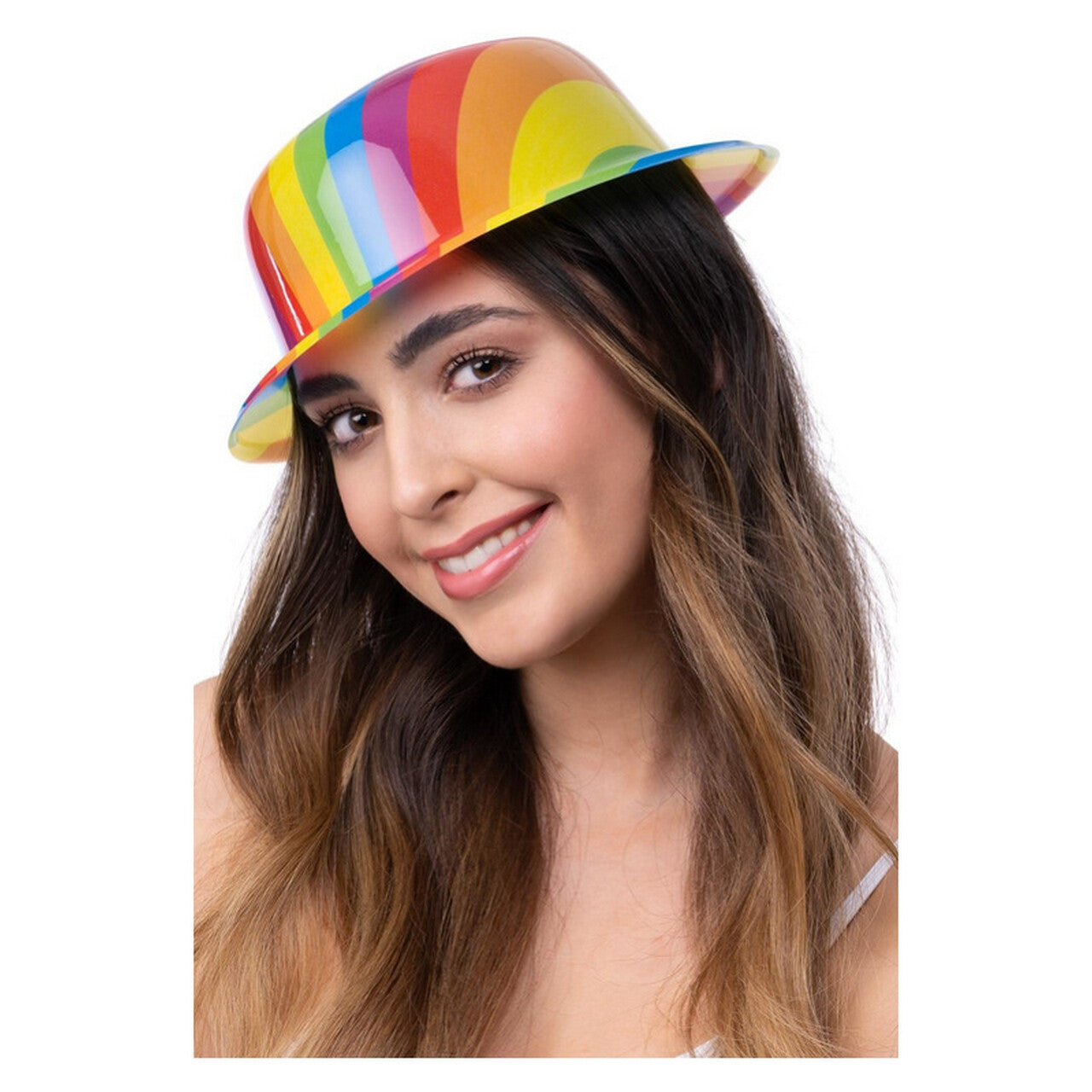 Op deze afbeelding zie je een Accessoires, van het merk Smiffy's. Trots Regenboog Festival In Je Bolhoedje