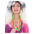 Collier Chaîné Néon Années 80 Multicolore 4 Pièces
