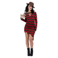 Freddy Krueger Gestreiftes Kleid Damen