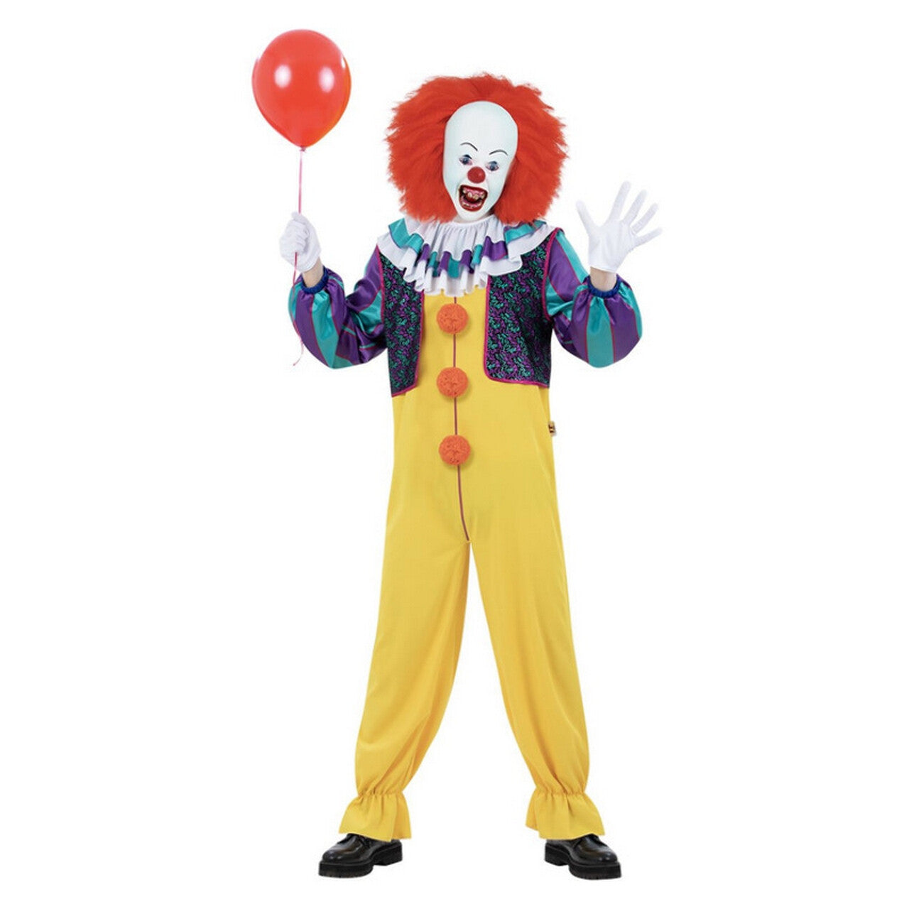 Op deze afbeelding zie je een Kostuums, van het merk Smiffy's. Ballon Blije Clown Man Kostuum