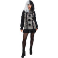 Dunkle Vintage-Clown Kleid Damen