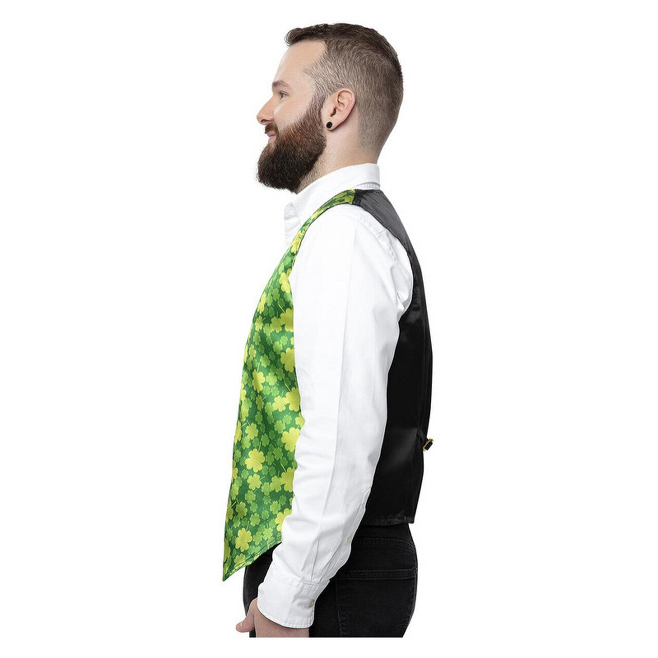 Op deze afbeelding zie je een Kostuums, van het merk Smiffy's. Good Luck Gilet Groen Man