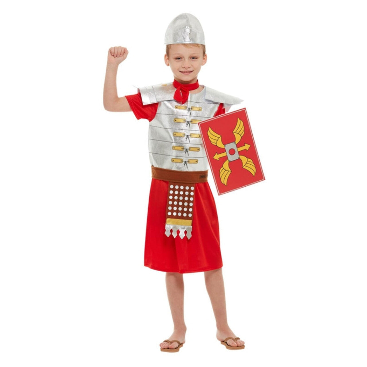 Op deze afbeelding zie je een Kostuums, van het merk Smiffy's. Waanzinnig Om Te Weten De Gekke Romein Jongen Kostuum