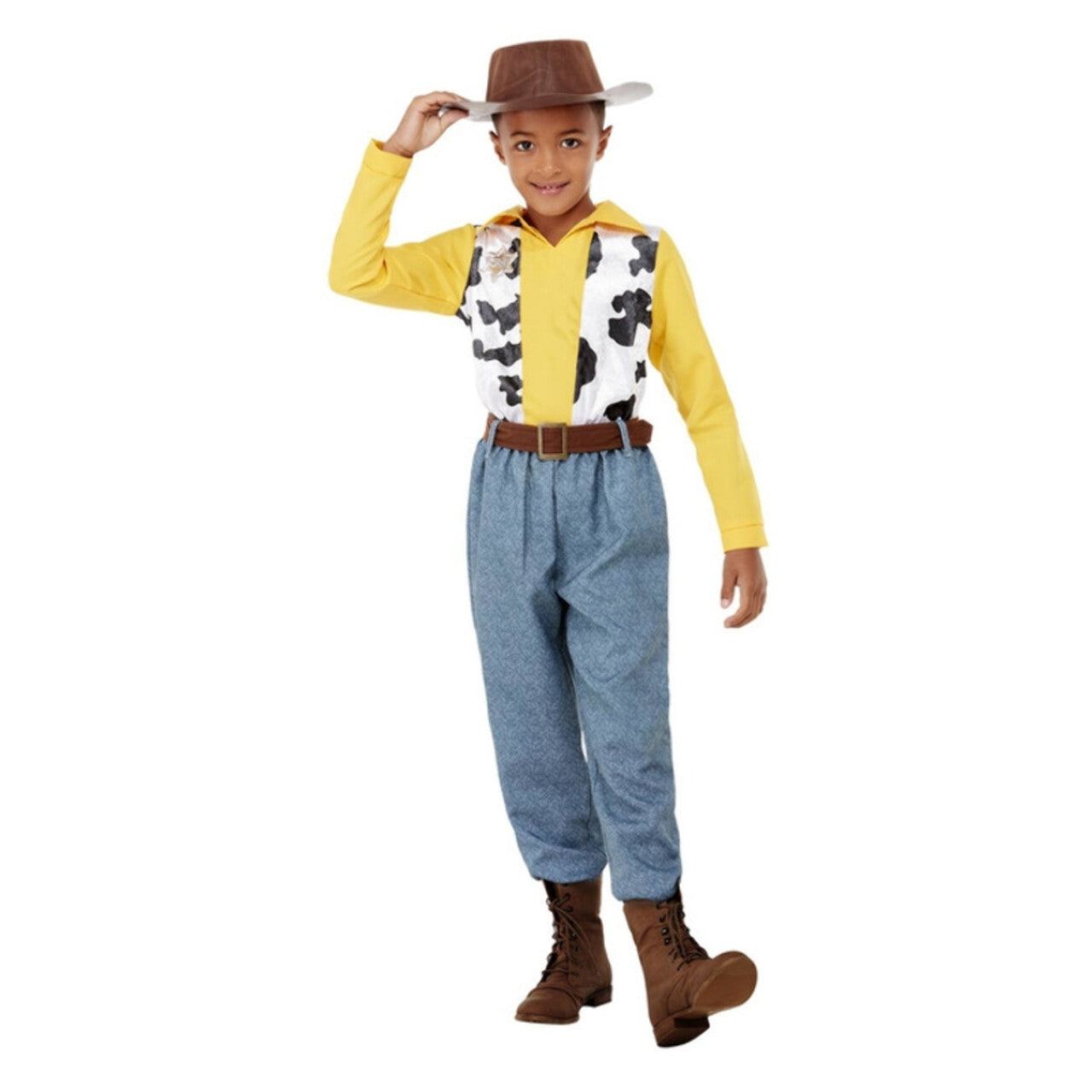 Op deze afbeelding zie je een Kostuums, van het merk Smiffy's. Sheriff Trots Tot Uw Dienst Jongen Kostuum