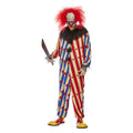 Clown Effrayant Rayé Costume