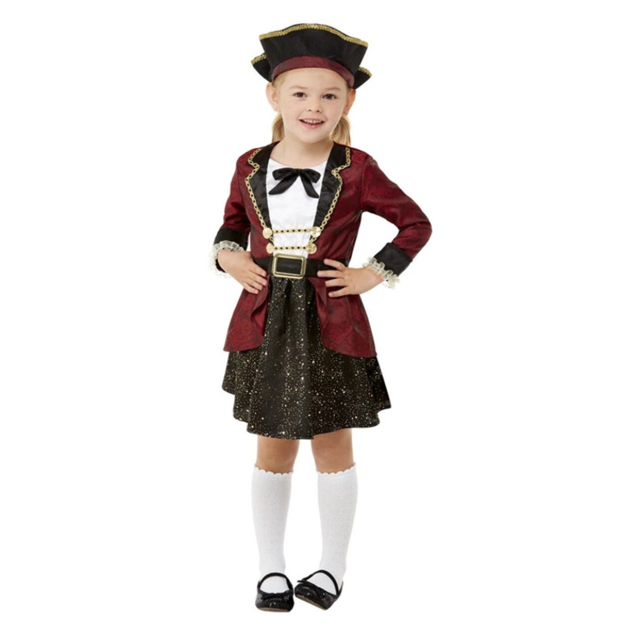 Op deze afbeelding zie je een Kostuums, van het merk Smiffy's. Deluxe Amazone Zwaardvechtster Piraten Meisje Kostuum