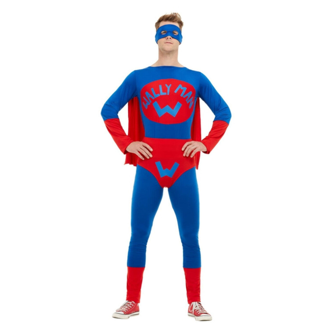 Op deze afbeelding zie je een Kostuums, van het merk Smiffy's. Wallyman De Ware Superheld Kostuum