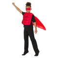 Rood Gespierde Superheld Kind Kostuum