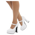 70s Dansende Witte Schoenen Plateauzolen