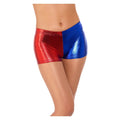 Kurze Rote Blaue Harley Quinn Shorts Damen