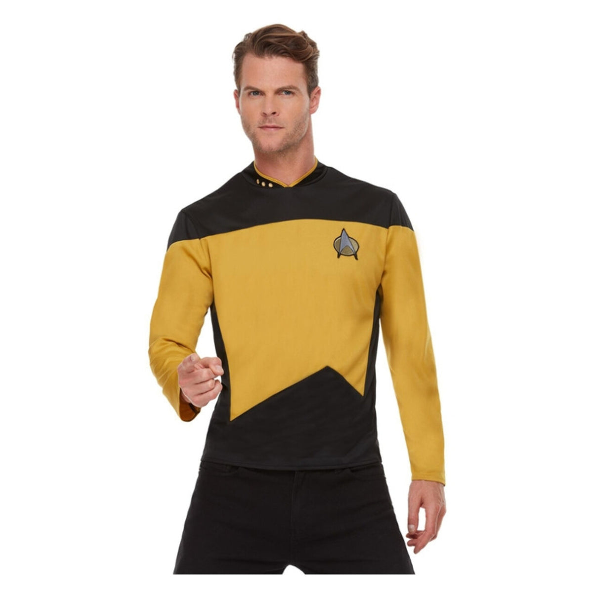 Op deze afbeelding zie je een Kostuums, van het merk Smiffy's. Star Trek™ Next Generation Shirt Man