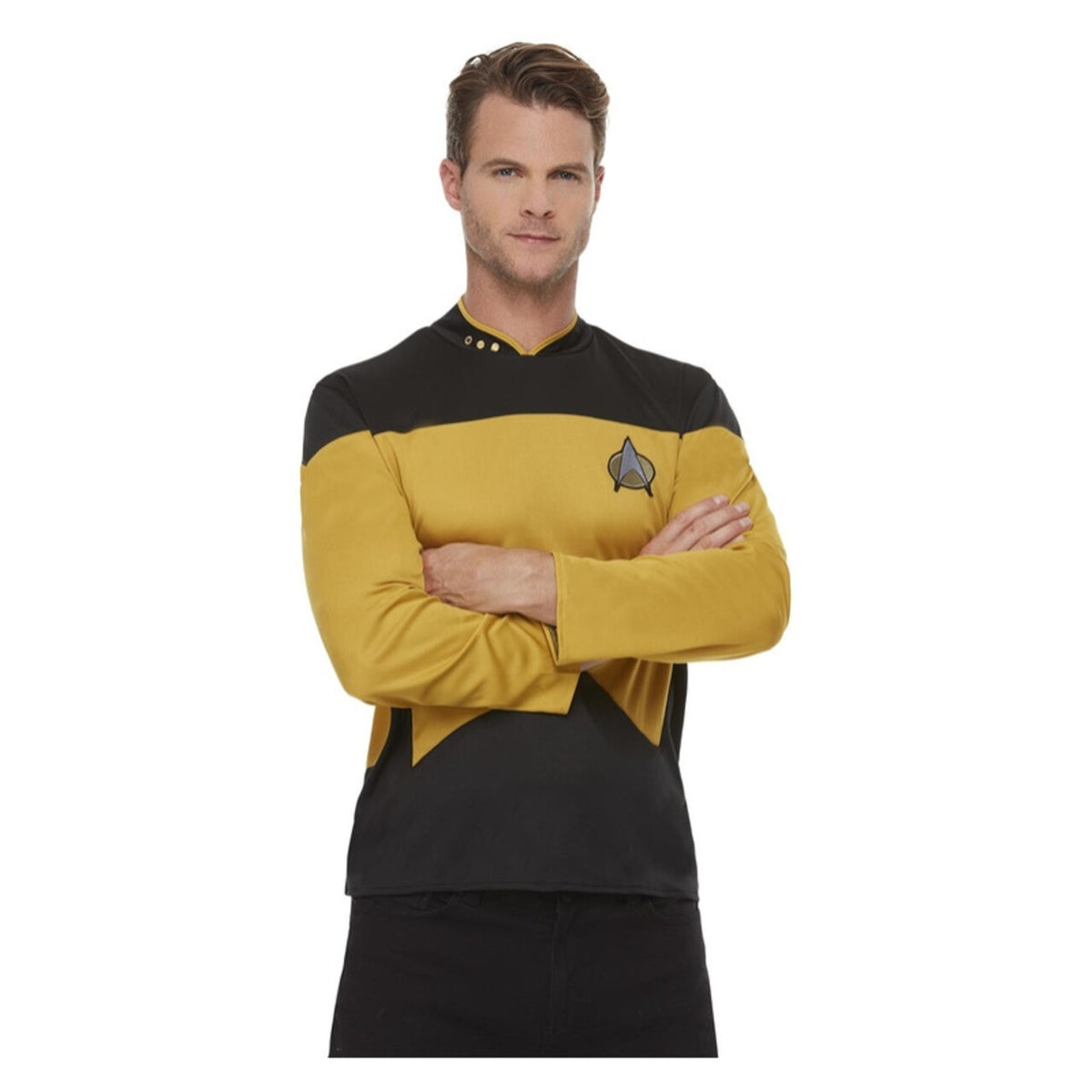 Op deze afbeelding zie je een Kostuums, van het merk Smiffy's. Star Trek™ Next Generation Shirt Man