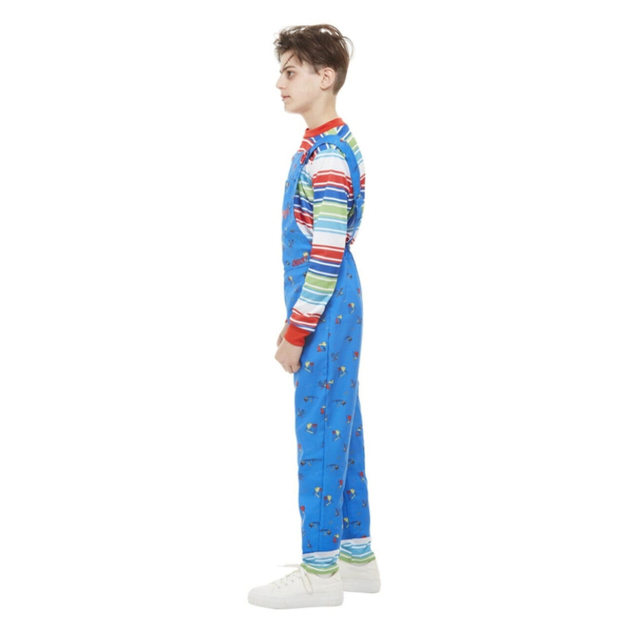Op deze afbeelding zie je een Kostuums, van het merk Smiffy's. Jaloerse Vriend Pop Chucky Jongen Kostuum