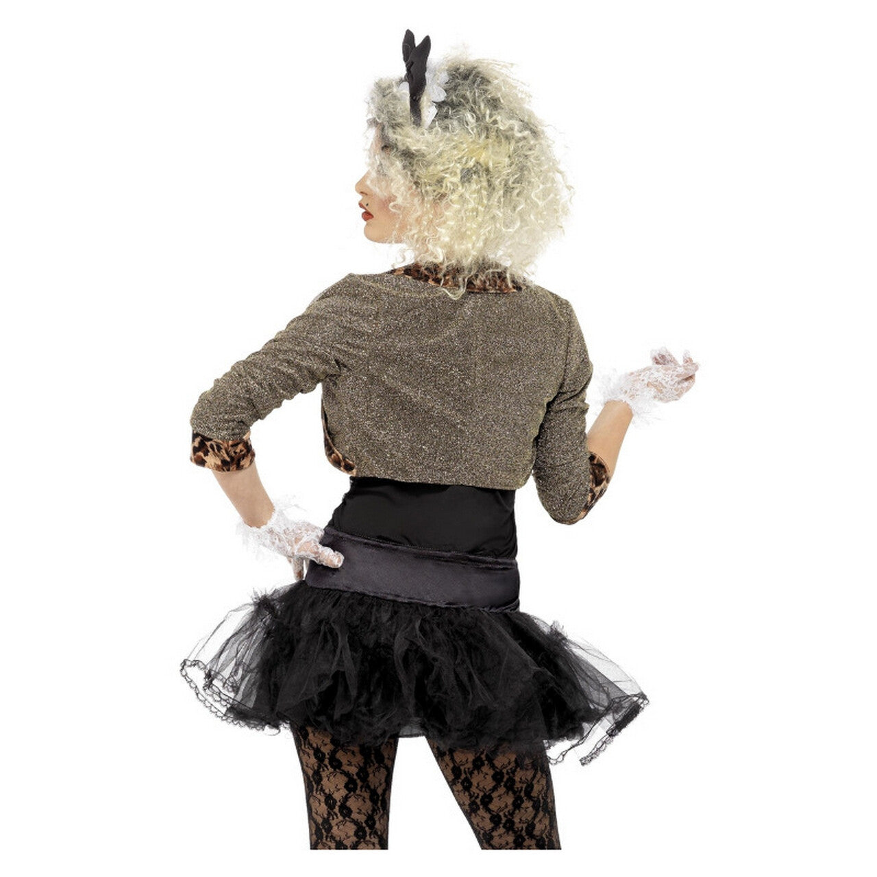 Op deze afbeelding zie je een Kostuums, van het merk Smiffy's. 80s Wild Child Mad Donna Vrouw Kostuum