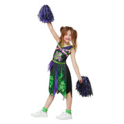 Op deze afbeelding zie je een Kostuums, van het merk Smiffy's. Vergiftigde Cheerleader Crazy Dance Meisje Kostuum