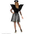 Tüllrock Schwarz -Weiß -Halloween Dunkler Engel Damen