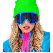 Op deze afbeelding zie je een Accessoires, van het merk Widmann. Ski-Bril 80s Blauw