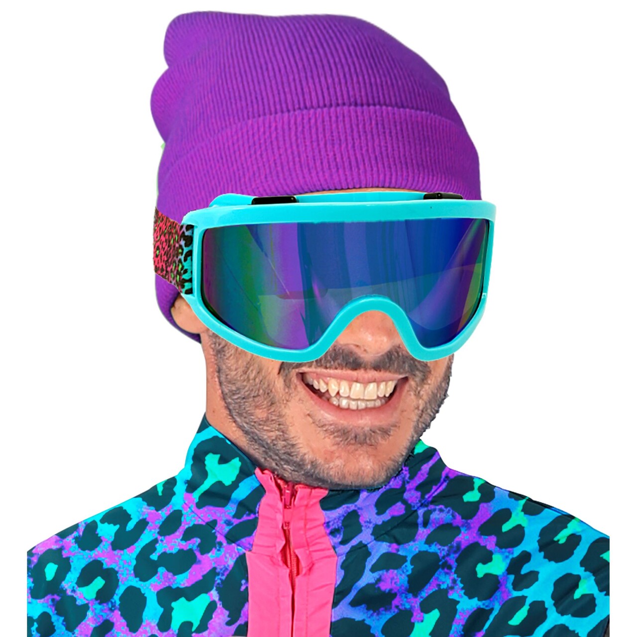 Op deze afbeelding zie je een Accessoires, van het merk Widmann. Blue Ice Panter Ski Bril