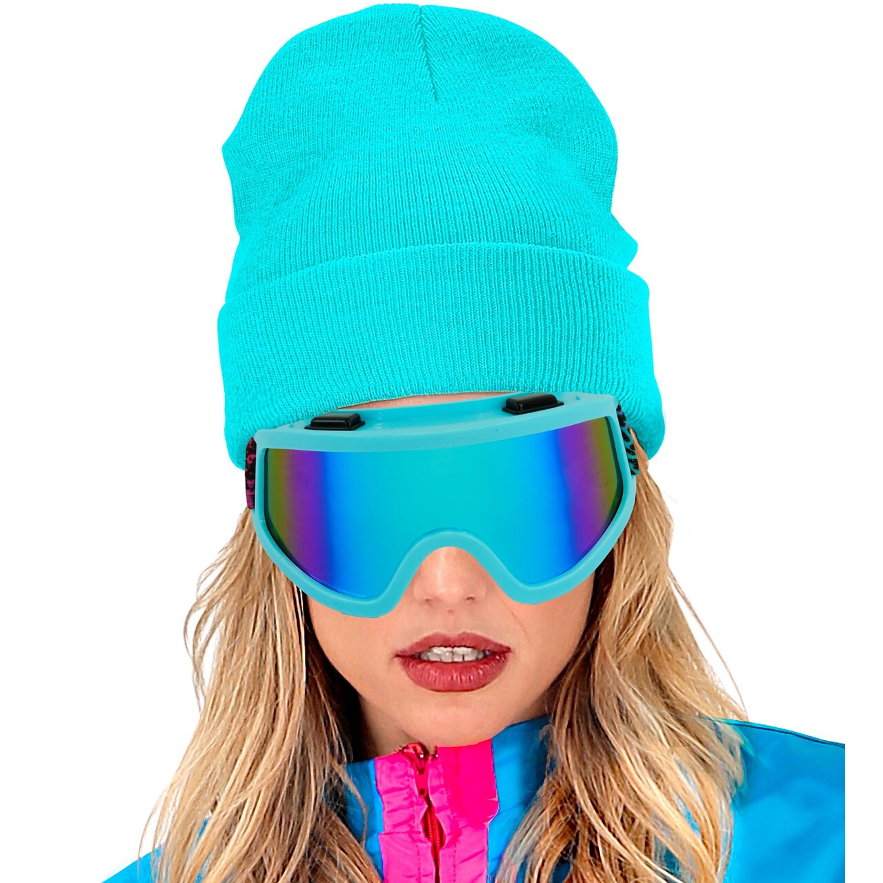Op deze afbeelding zie je een Accessoires, van het merk Widmann. Blue Ice Panter Ski Bril
