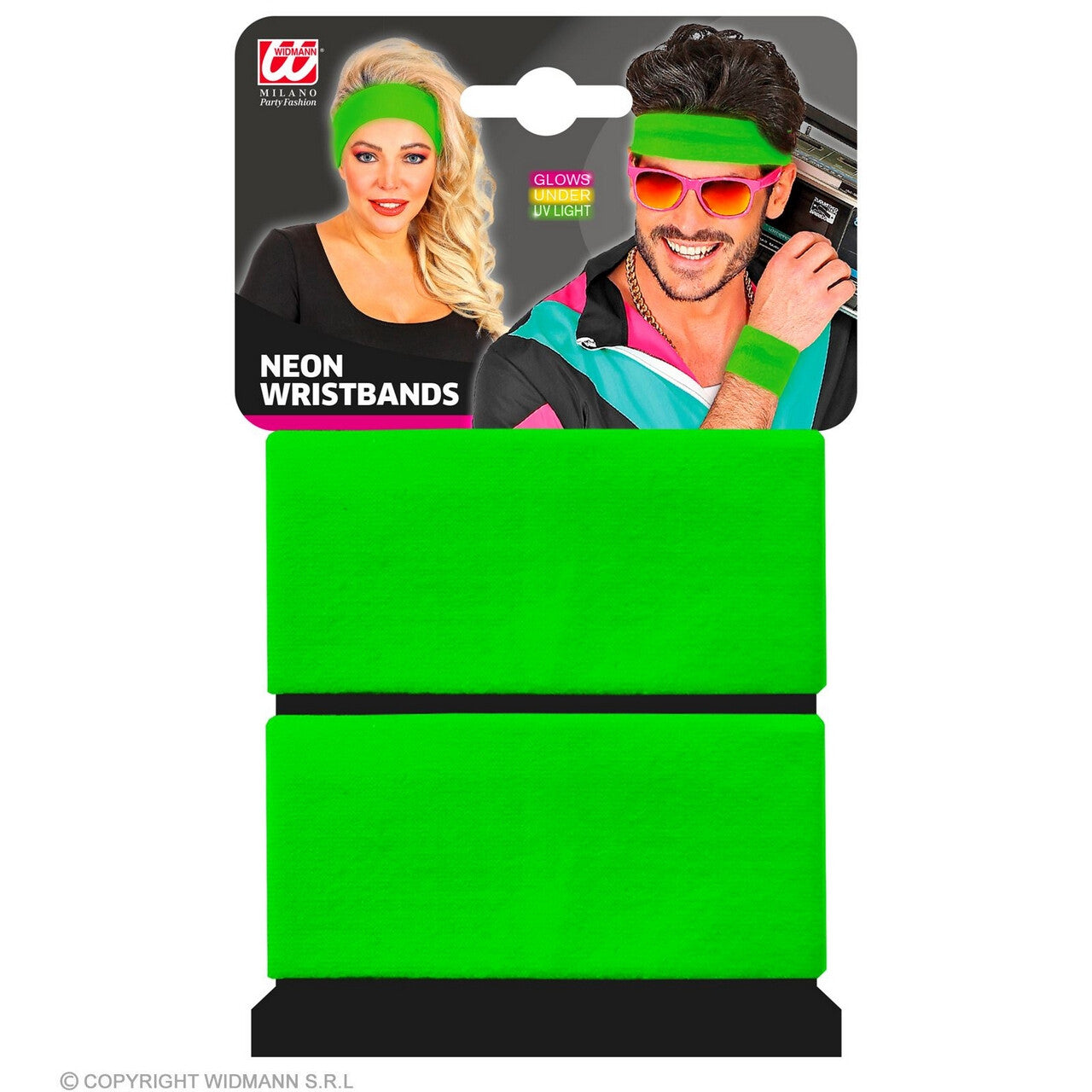 Op deze afbeelding zie je een Accessoires, van het merk Widmann. Not Afraid To Move Zweetband Pols Neon Groen