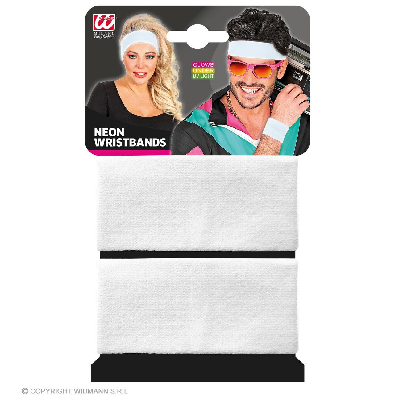 Op deze afbeelding zie je een Accessoires, van het merk Widmann. Not Afraid To Move Zweetband Pols Wit