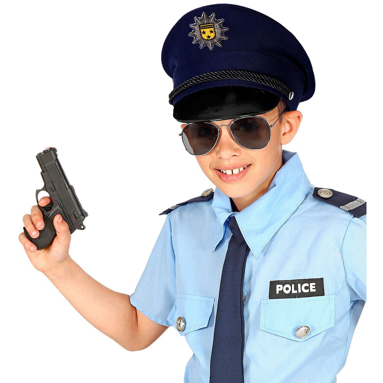 Op deze afbeelding zie je een Accessoires, van het merk Widmann. Politie Pet Star Department Kind
