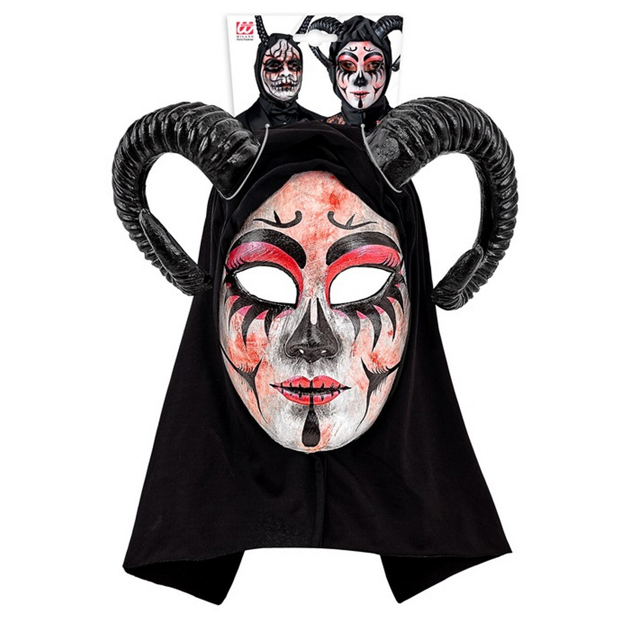 Op deze afbeelding zie je een Accessoires, van het merk Widmann. Duivelse Theater Ram Masker