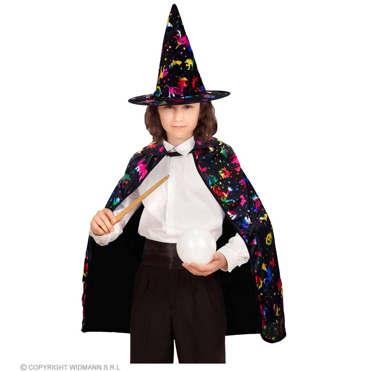 Op deze afbeelding zie je een Kostuums, van het merk Widmann. Cape Wizards En Witches Kind Kind