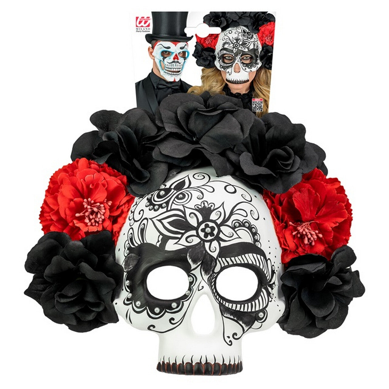 Op deze afbeelding zie je een Accessoires, van het merk Widmann. Masker Rouwende Bruid