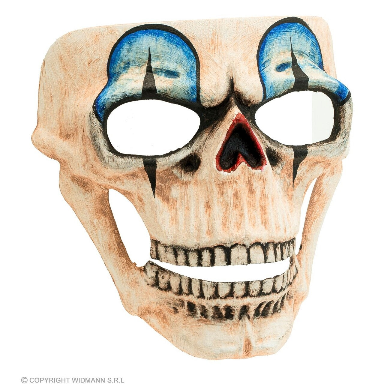 Op deze afbeelding zie je een Accessoires, van het merk Widmann. Masker Schedel Zeer Oude Enge Clown