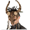 Schamane Stier-Schädel Maske Mit Federn