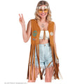 Hippie Vest Met Lange Franjes Vrouw