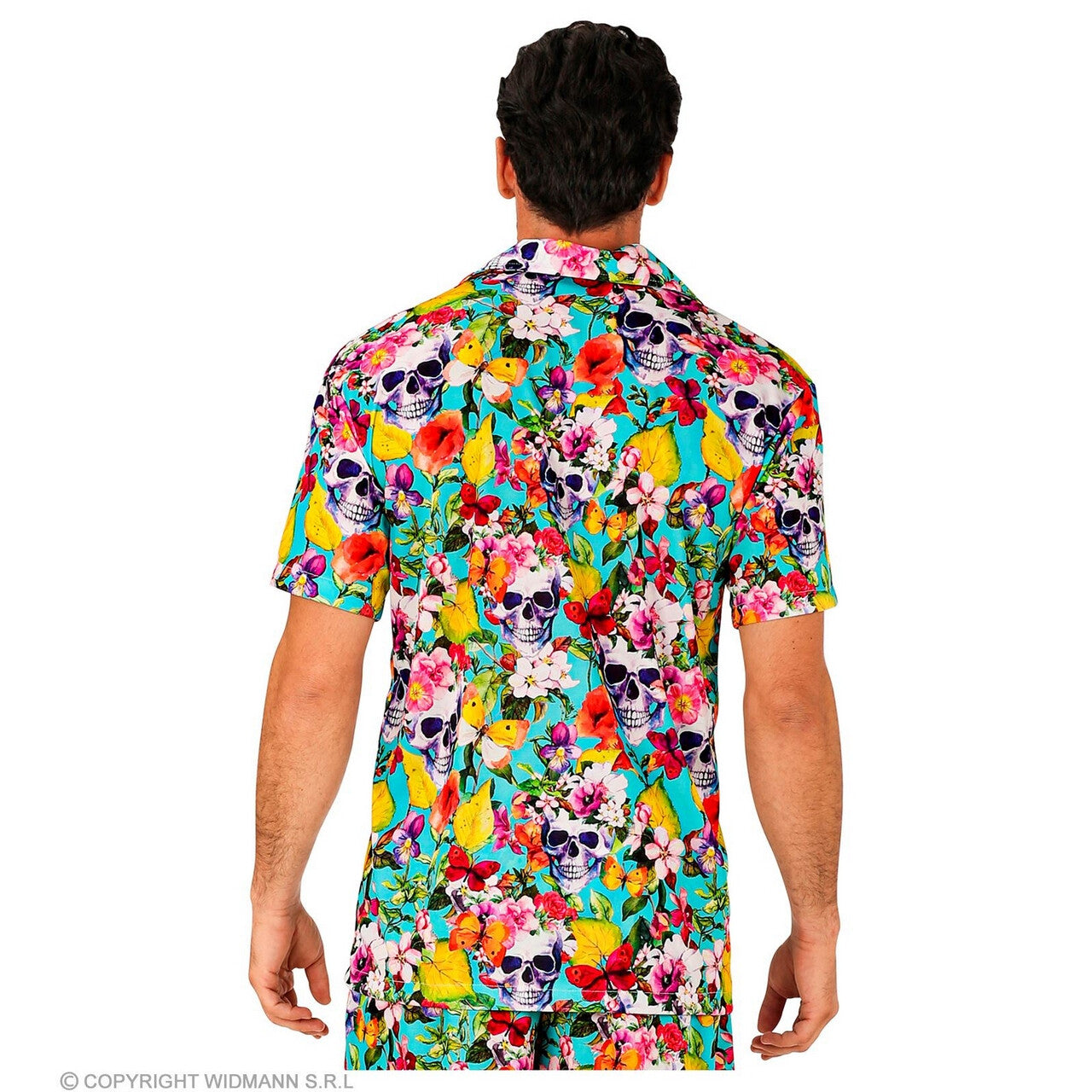 Op deze afbeelding zie je een Kostuums, van het merk Widmann. Tropical Party Of The Dead Shirt Man