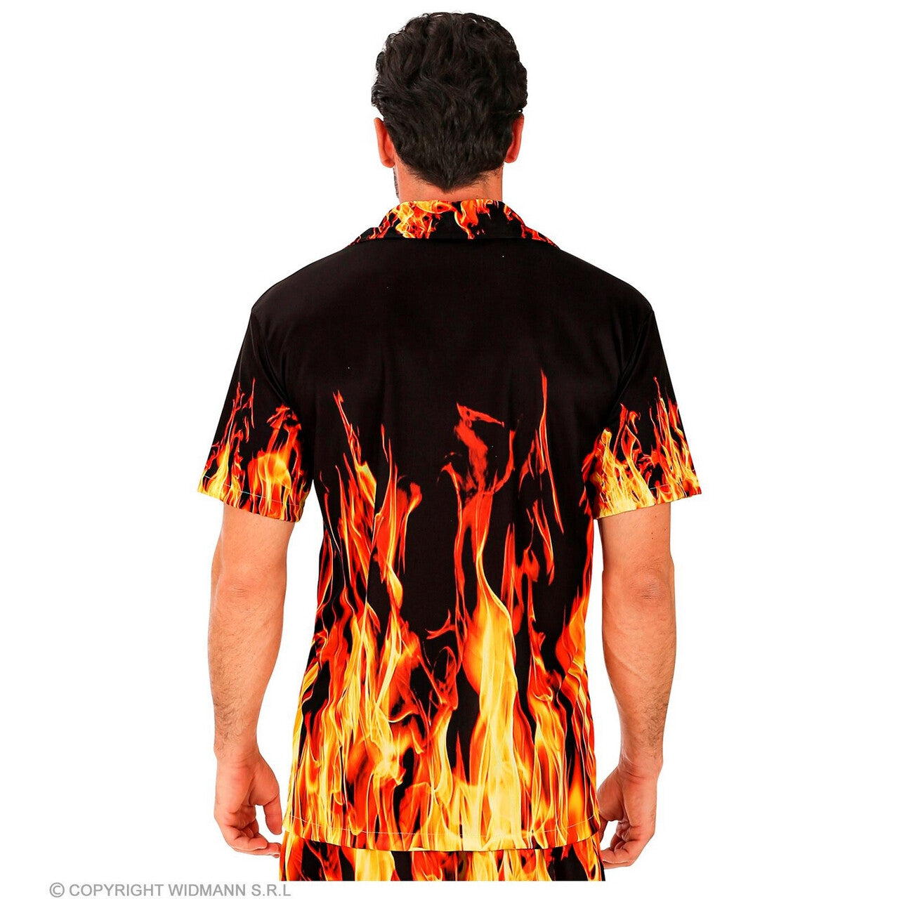 Op deze afbeelding zie je een Kostuums, van het merk Widmann. Bbq Meat On Fire Shirt Man