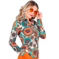 Super 60s Echtes Vintage-Hemd Damen