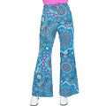 Pantalon Super Années 60 Mandala Bleu