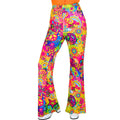 Bunte Peace & Love Schlaghose Damen