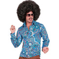 Chemise Mandala Bleu Années 60